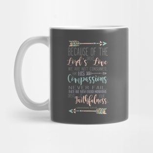 Lamentations 3:22-23 Bible Verse Mug